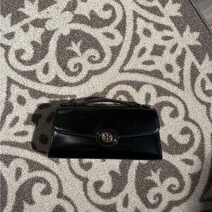 Tory Burch Black Leather Clutch